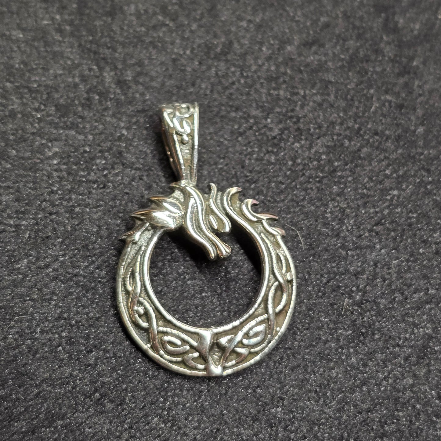 Celtic Dragon Pendant | Antique Sterling Silver (S925)