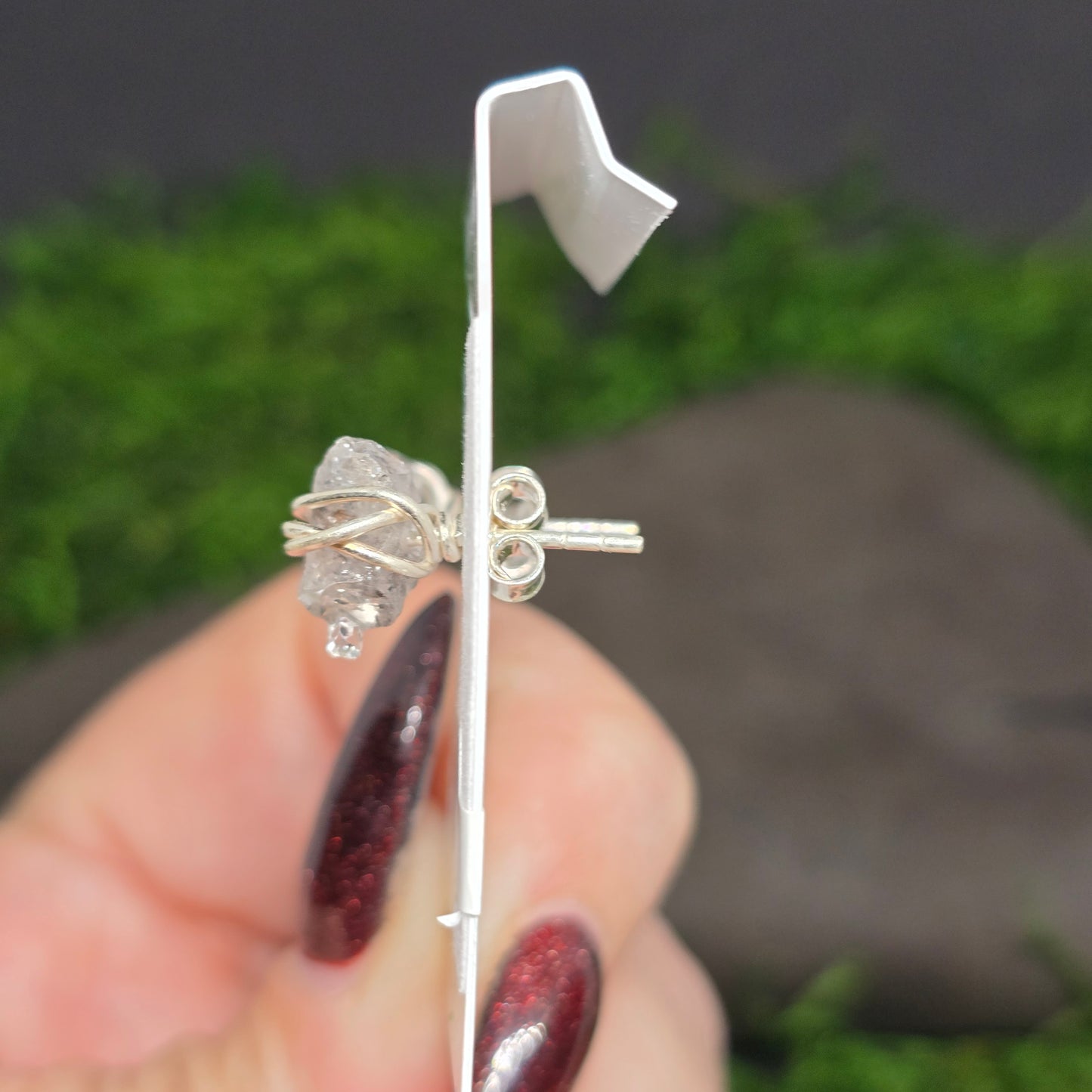 Herkimer Diamond Sterling Silver Stud Earrings
