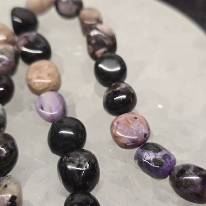 Charoite Nugget Bead Strand