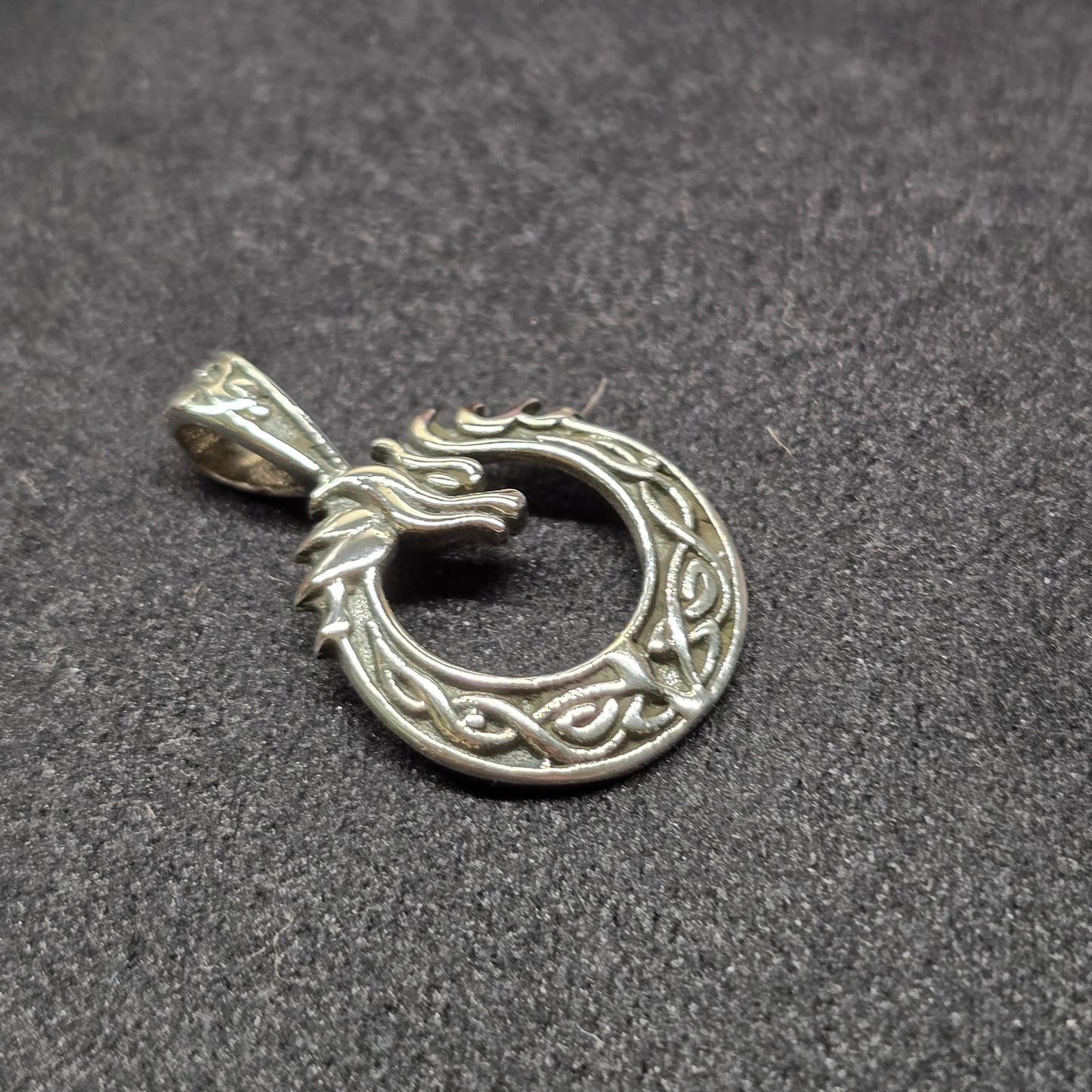 Celtic Dragon Pendant | Antique Sterling Silver (S925)