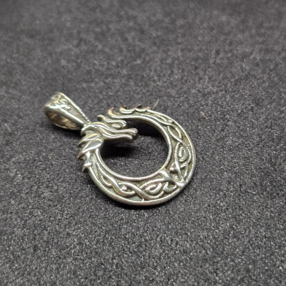 Celtic Dragon Pendant | Antique Sterling Silver (S925)