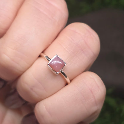 Pink Opal s925 Ring sz5