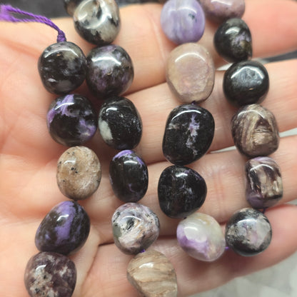 Charoite Nugget Bead Strand