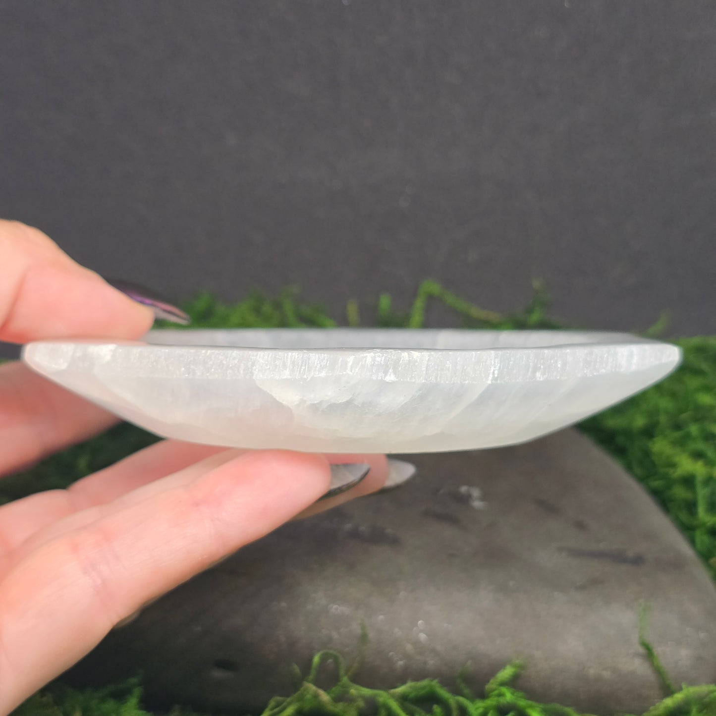 Selenite Hexagon Decorative Bowl (5")