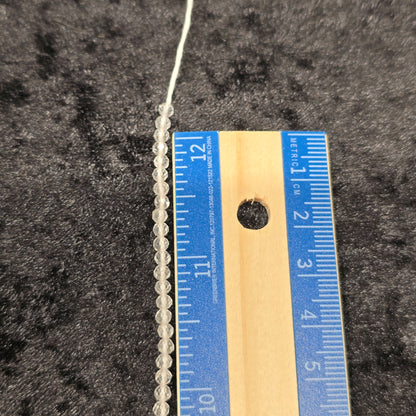 Clear Quartz High Quality Bead Strand | 3mm | High Quality