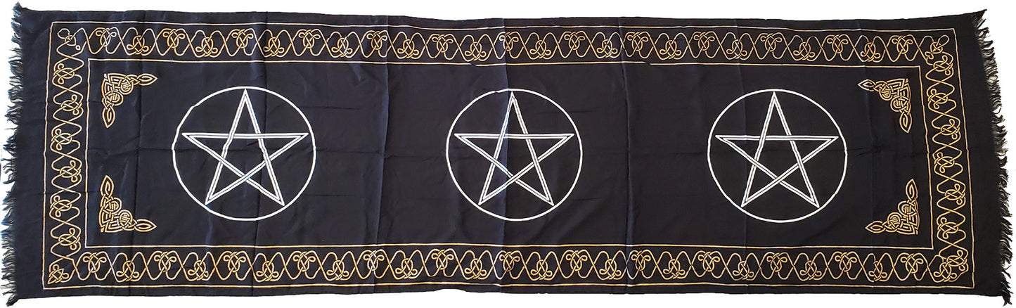 Pentagram Altar Cloth / Stole 21"x72"