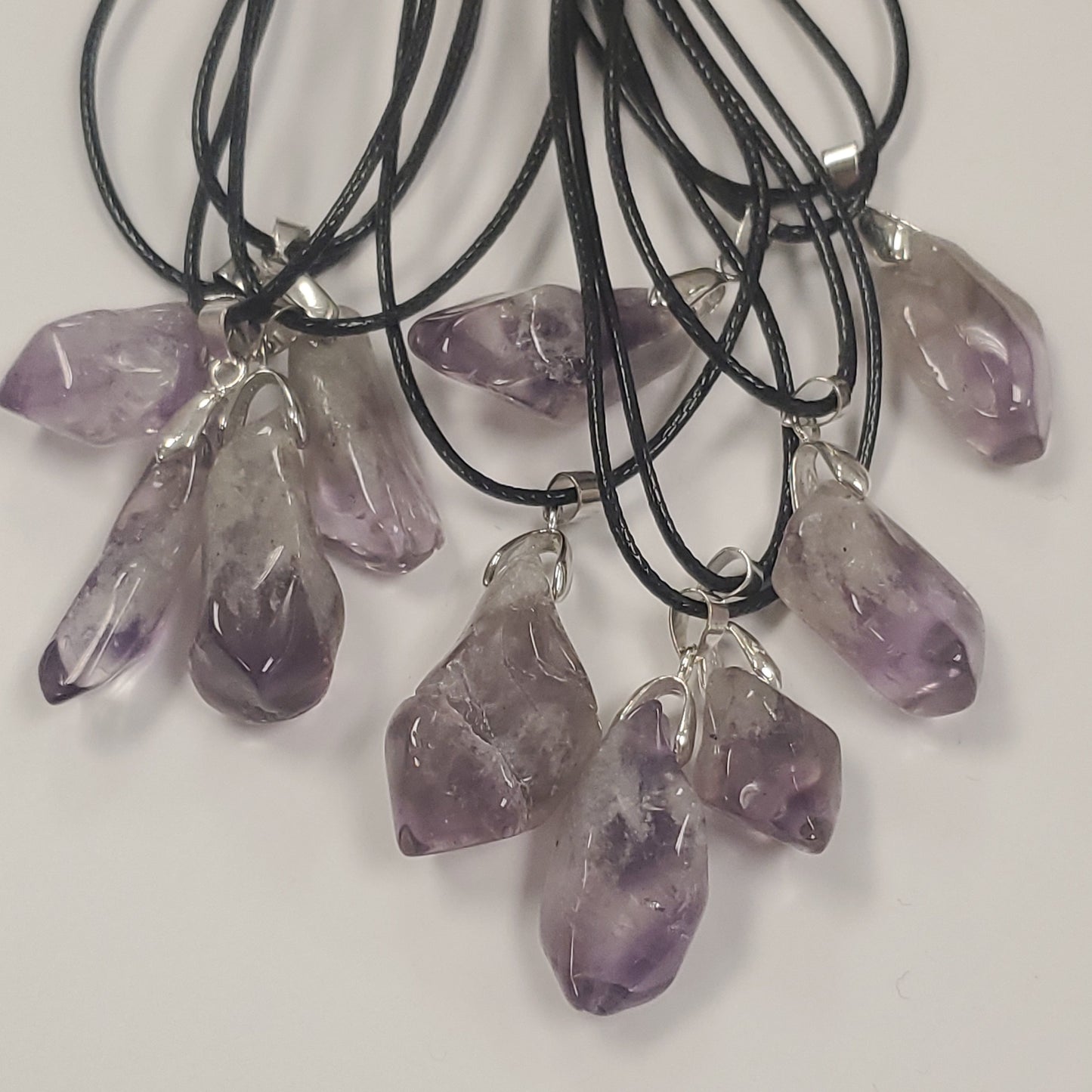 Polished Amethyst Necklace