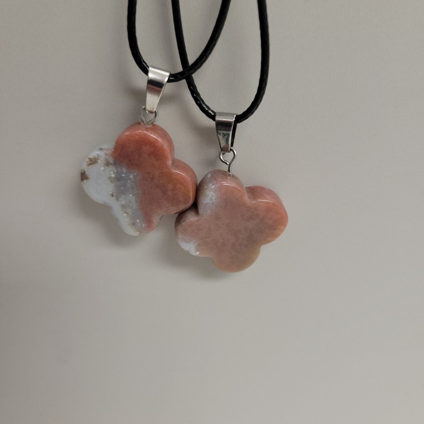 Crystal Clover Pendant Necklaces