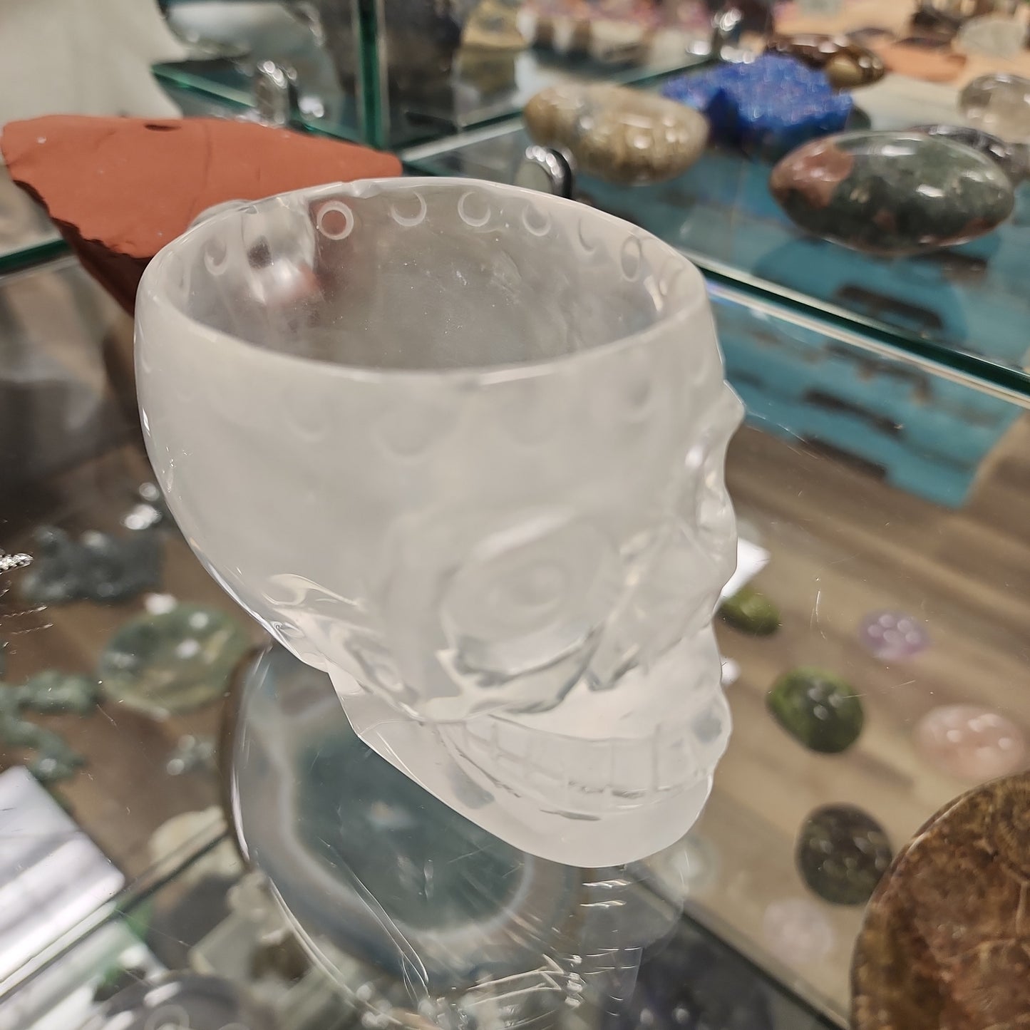 Skull Clear Quartz Cup Mug