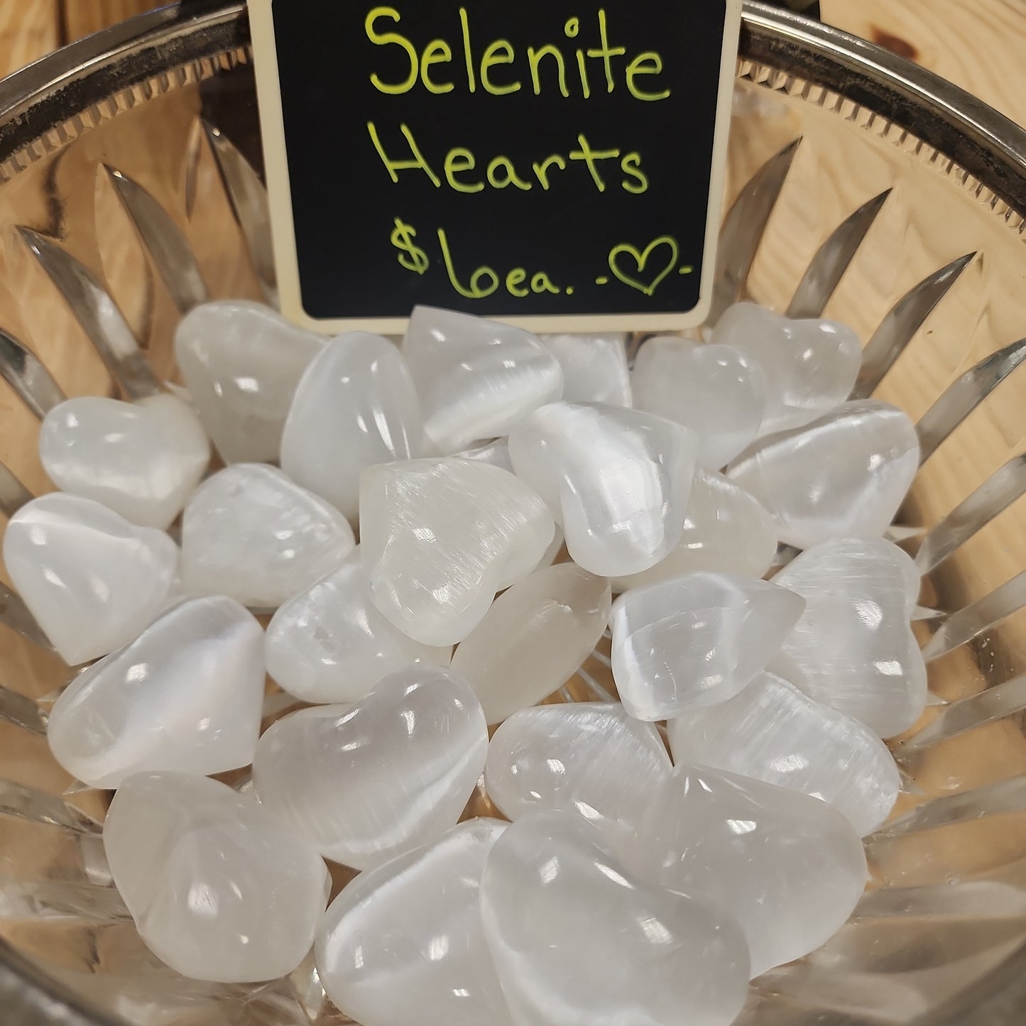 Selenite Mini Heart