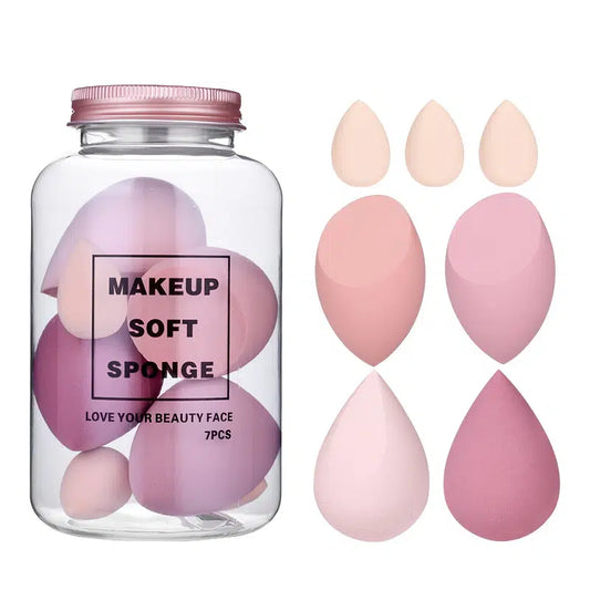 7 Beauty Makeup Puff Egg Set