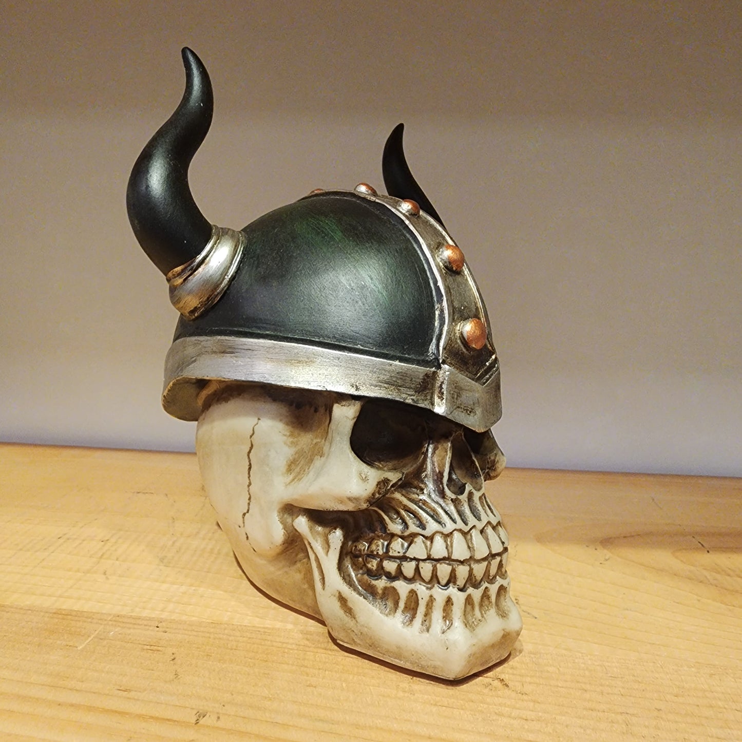 Viking Skull Figurine