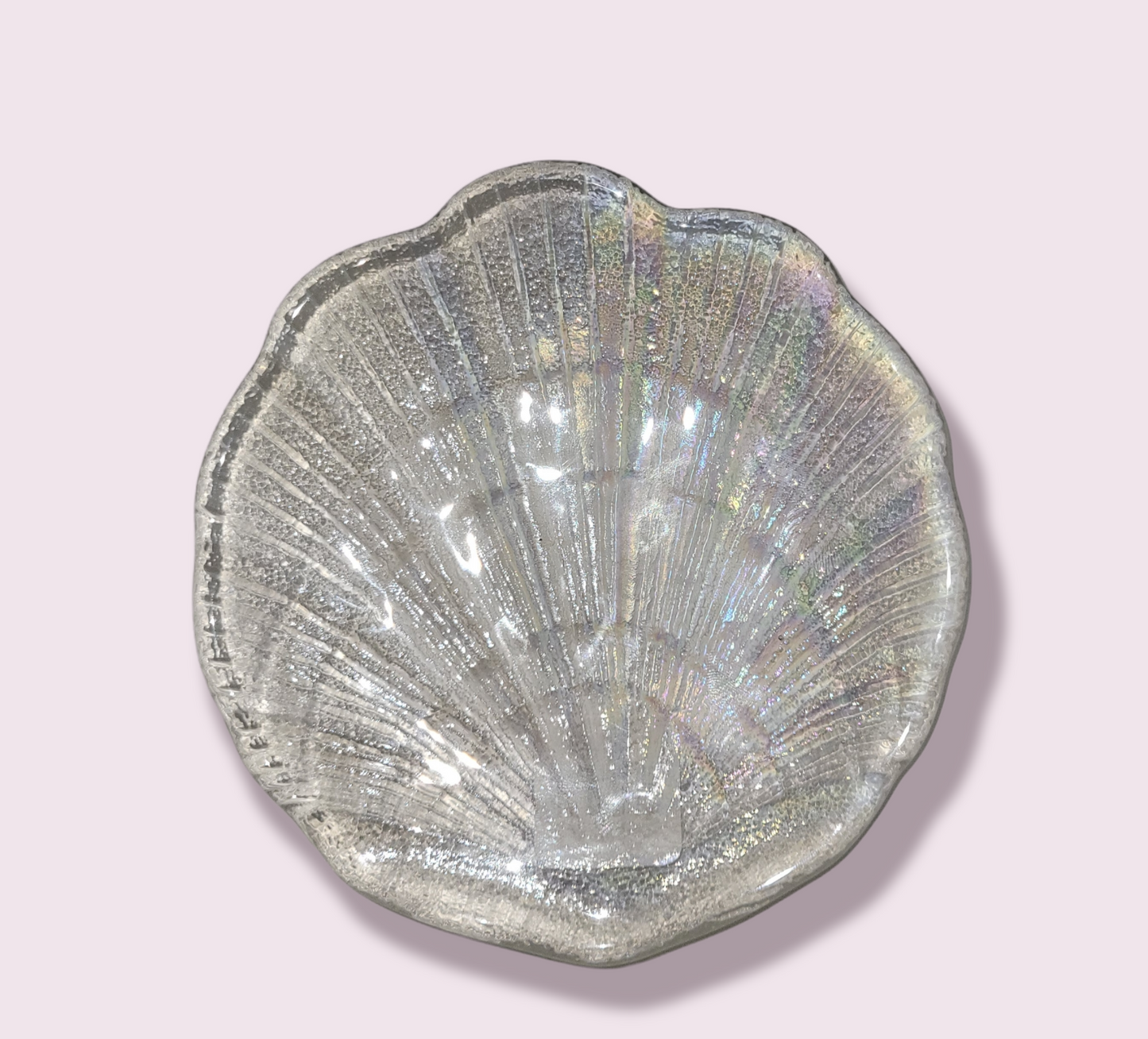 Aura Shell Glass Trinket Dish