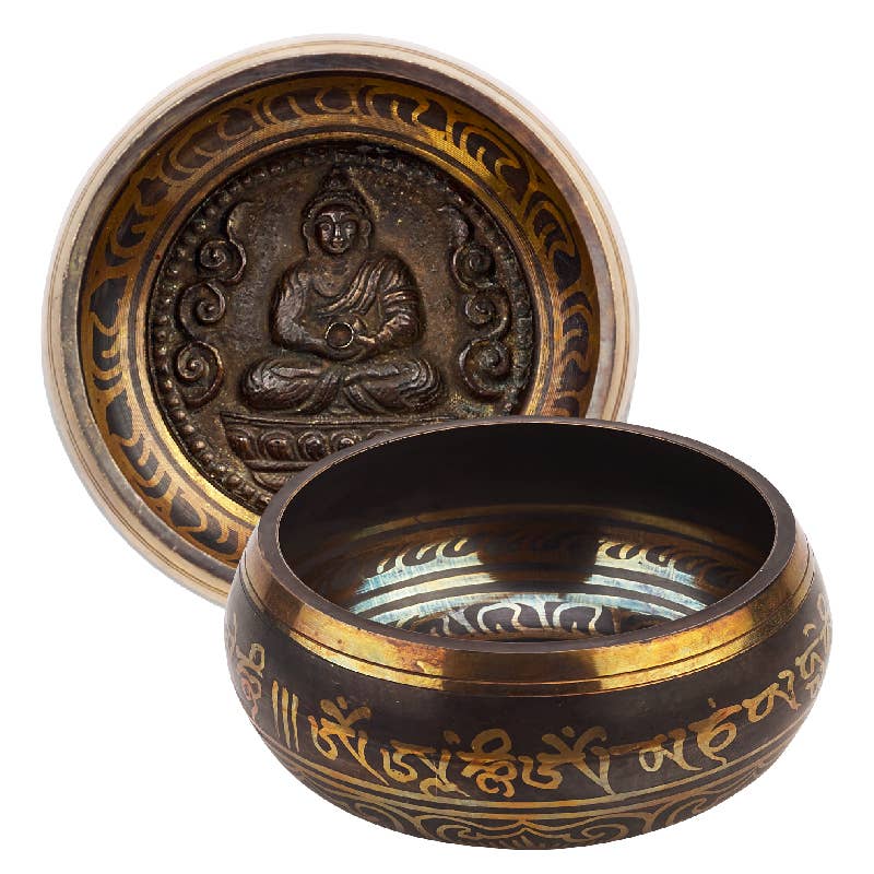 Large Buddha Singing Bowl 5.5"x2.75"