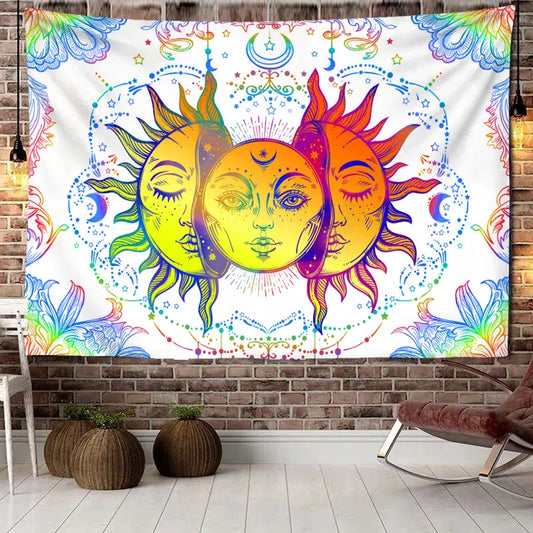 Colorful Sun Hanging Wall Tapestry Decoration (Color Choice)