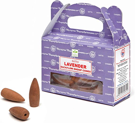 Satya Lavender Backflow Cones