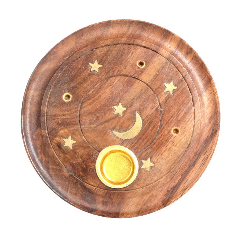 Round Celestial Stick & Cone Incense Burner