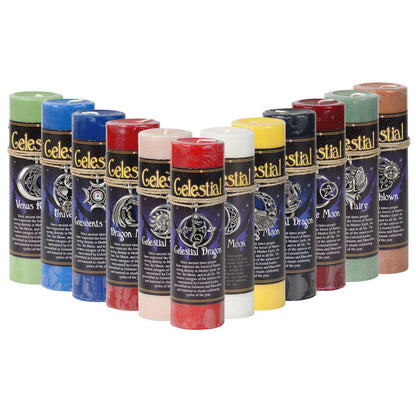 Celestial Pewter Pendant Candles