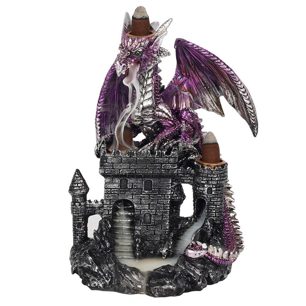 Purple Dragon on Castle Backflow Cone Burner