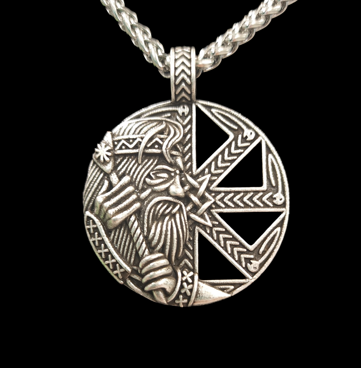 Nordic Viking Warrior Axe Pendant Necklace