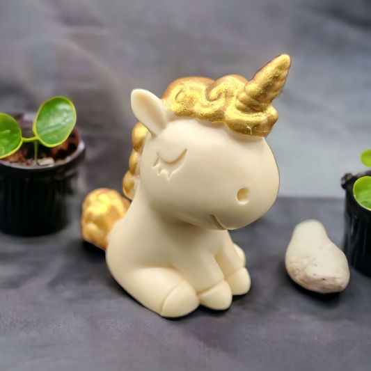 Handcrafted Tagua Ivory Nut Unicorn Carving