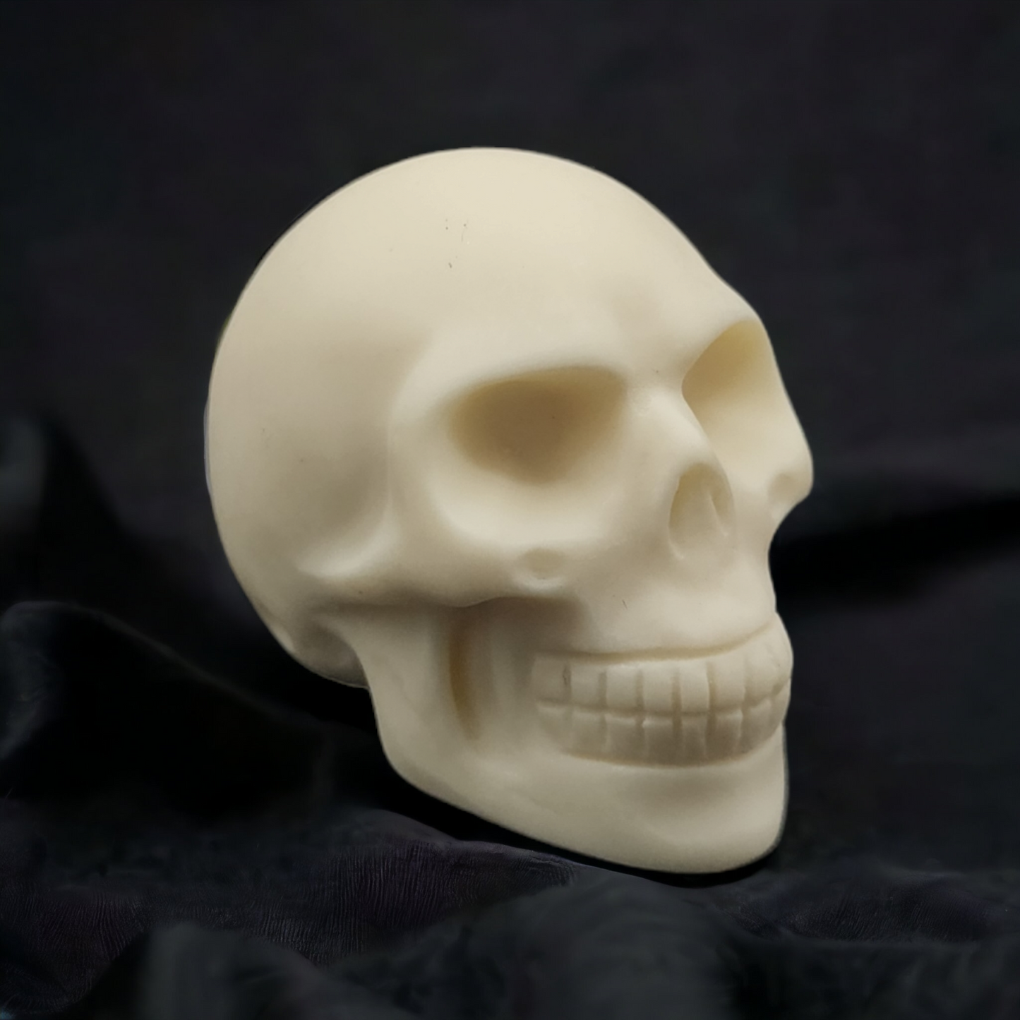 Handcrafted Tagua Ivory Nut Skull Carving