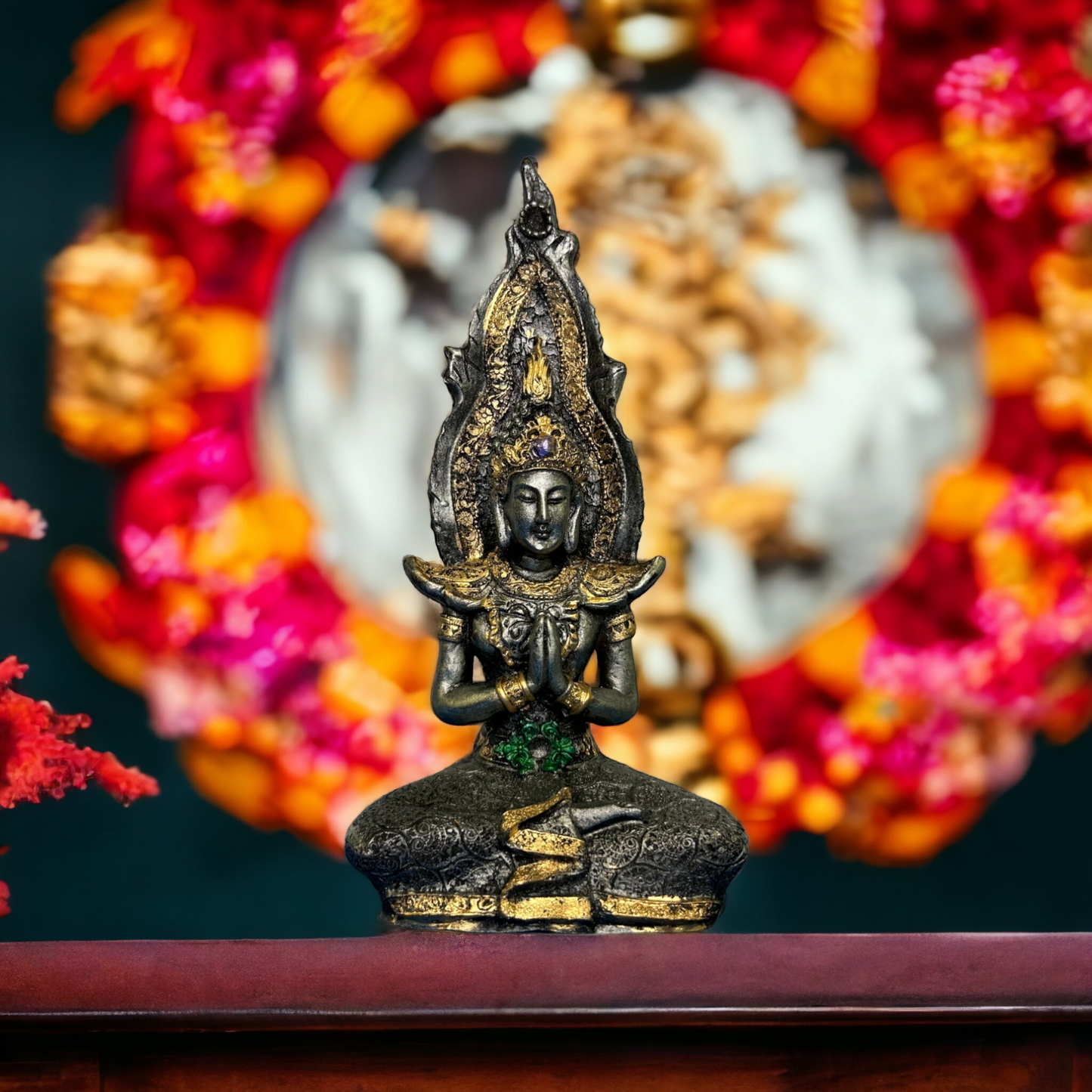 Large Thai Buddha Meditation Figurine