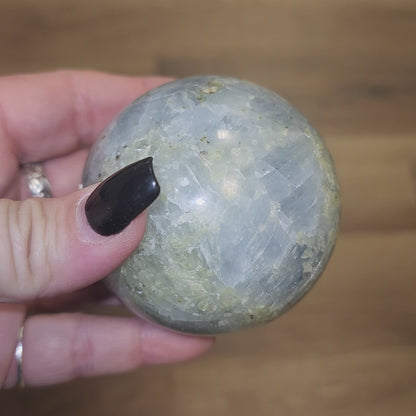 Kyanite & Peridot Sphere