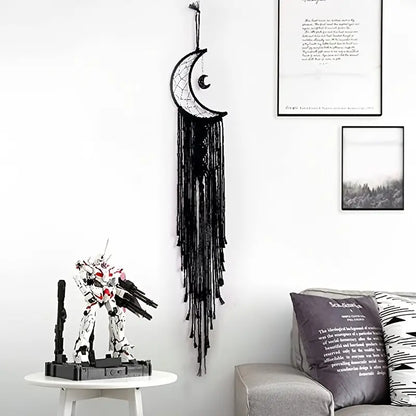 Macrame Cresent Moon Hanger