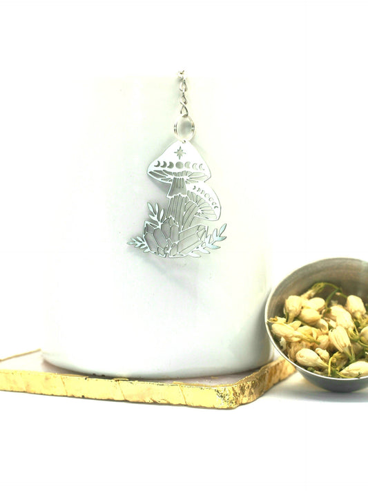Mystic Garden Silver Loose Leaf Tea Infuser