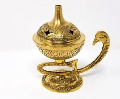 Peacock Brass Cone Burner