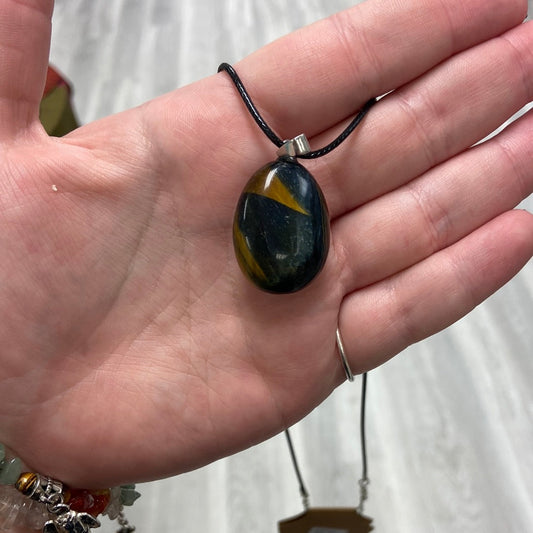 Blue Tigers Eye Necklace