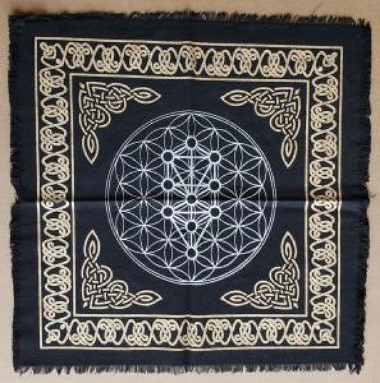Geometric Tree of Life Altar Cloth 18"x18"